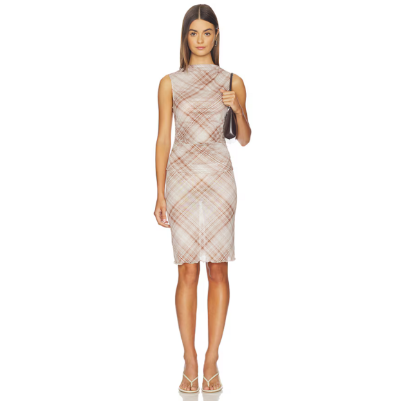 MORE TO COME Dresses & Skirts - MORE TO COME Tristian Midi Skirt Set in Brown